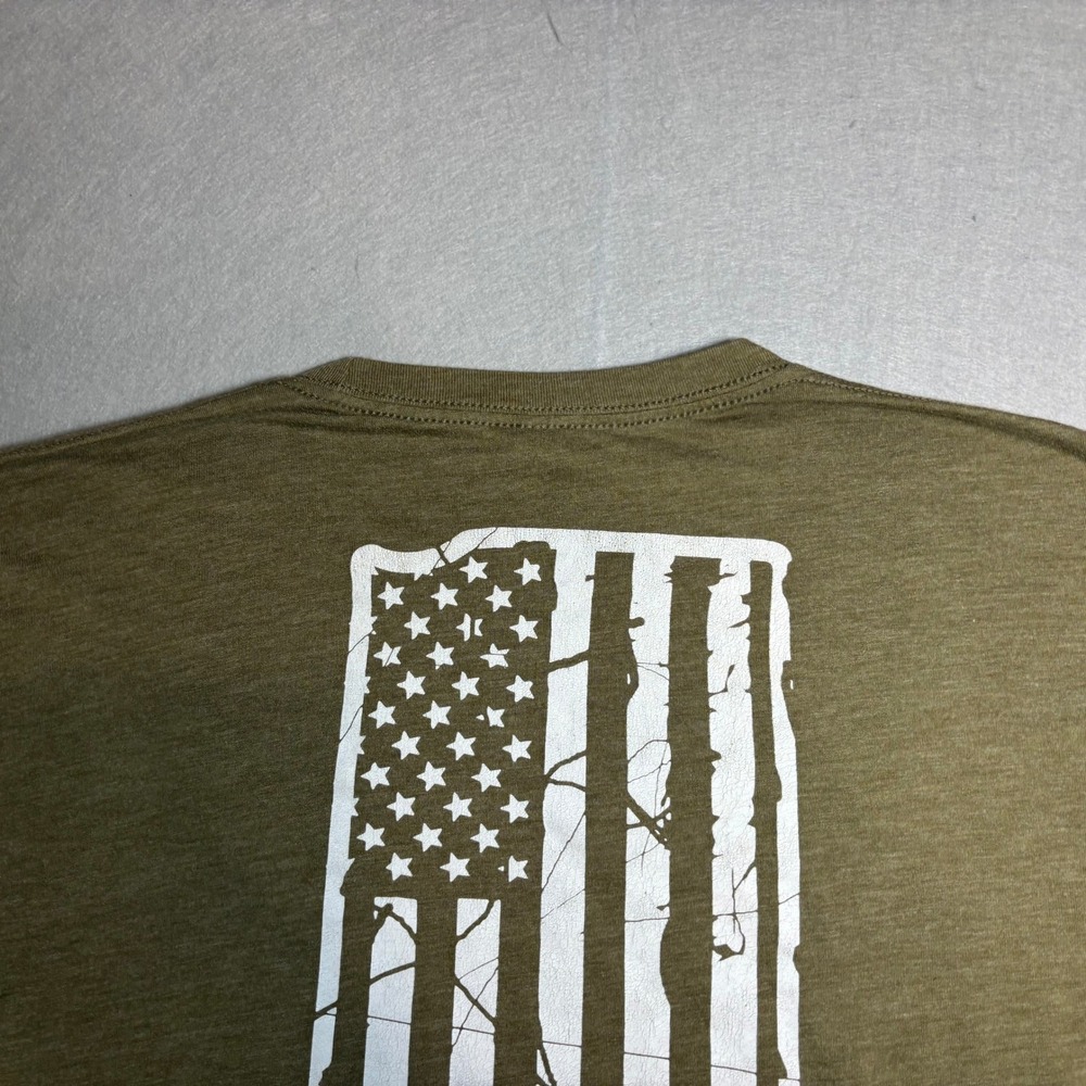Next Level Folds of Honor Indiana Tri-Blend T-Shirt Men's XL Olive - Picture 13 of 16